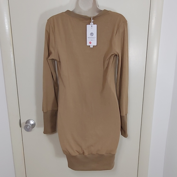 Women's Long Sleeve Snap Button Down Solid Color Knit Ribbed Neckline Cardigans - Picture 8 of 11